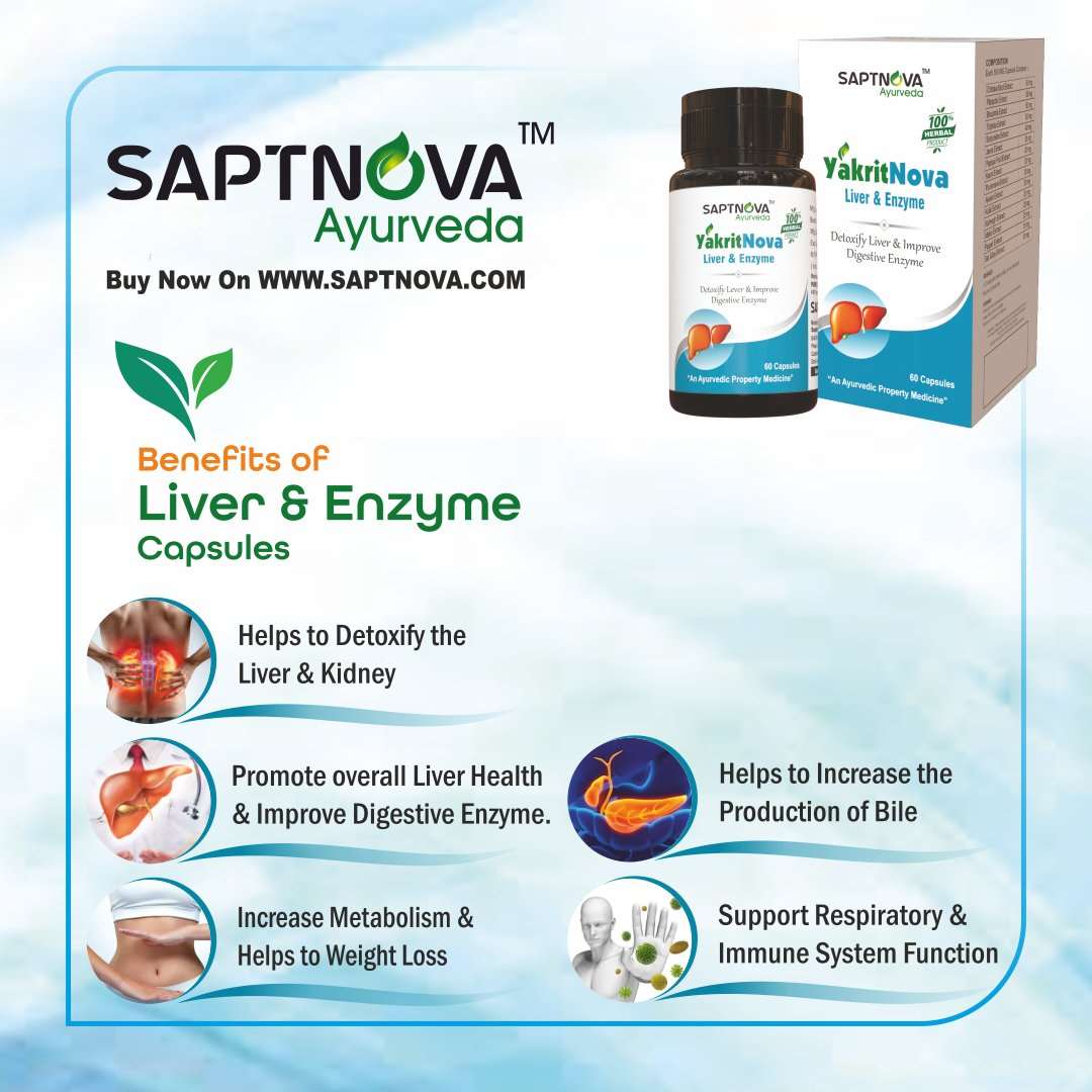 YakritNova – Capsules for Liver & Enzyme – 60 Capsule - SAPTNOVA