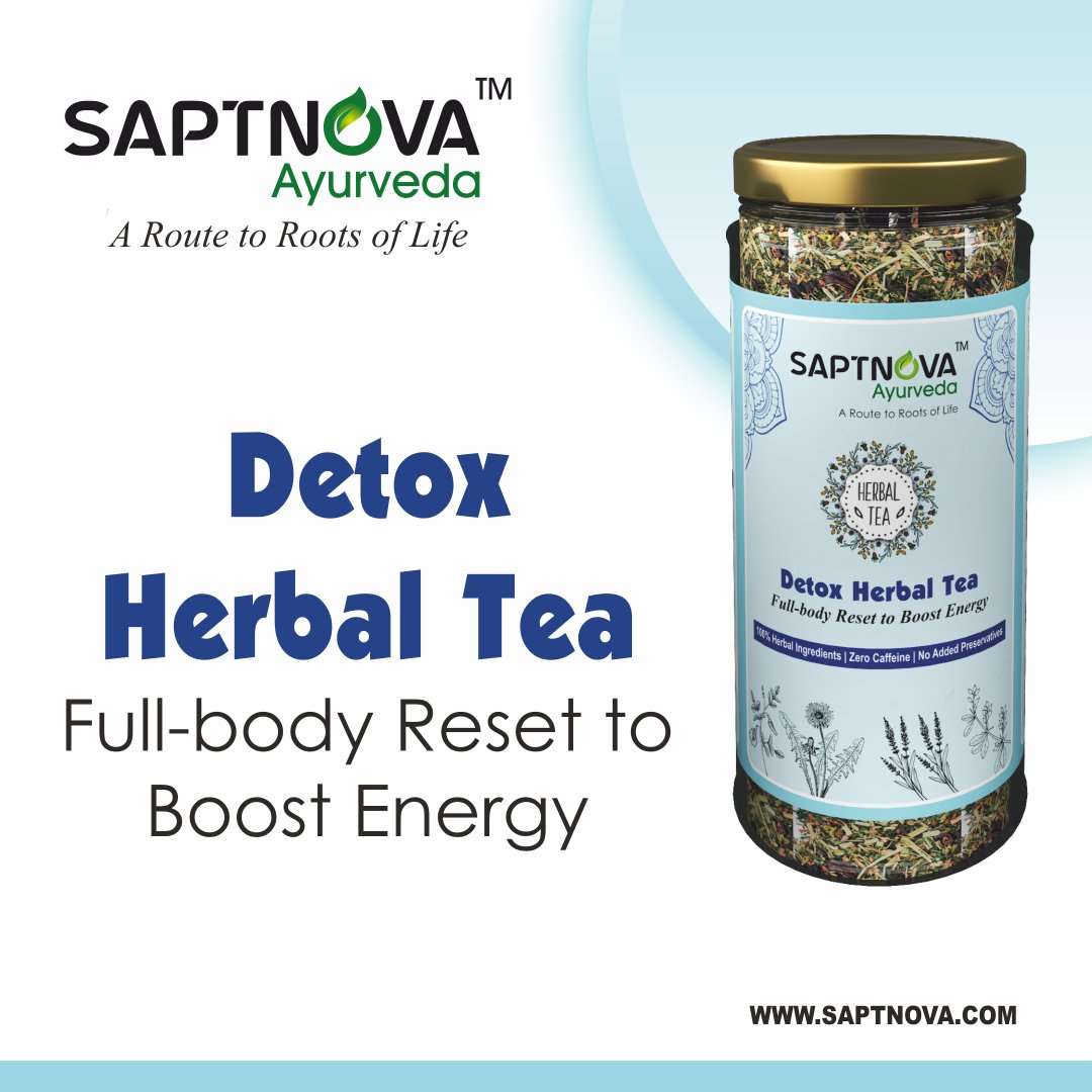 Detox Herbal Tea 35 GM Saptnova Ayurveda Product