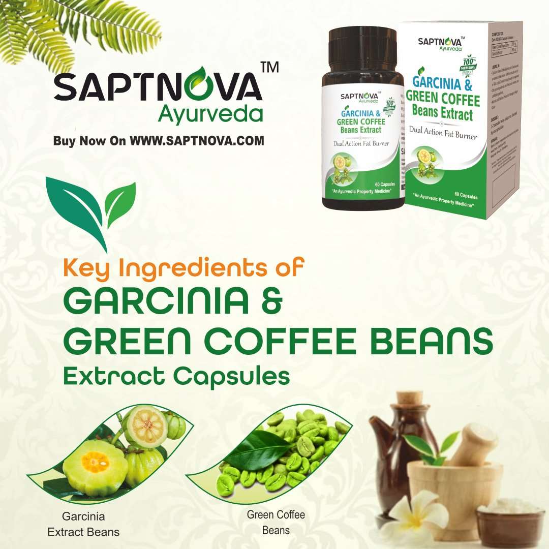 Garcinia & Green Coffee Bean Extract Capsule - 60 Capsules - SAPTNOVA