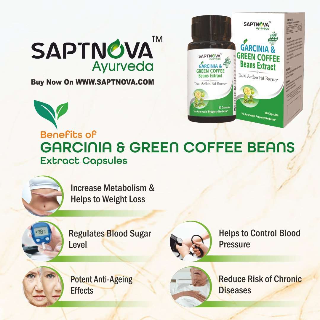 Garcinia & Green Coffee Bean Extract Capsule - 60 Capsules - SAPTNOVA