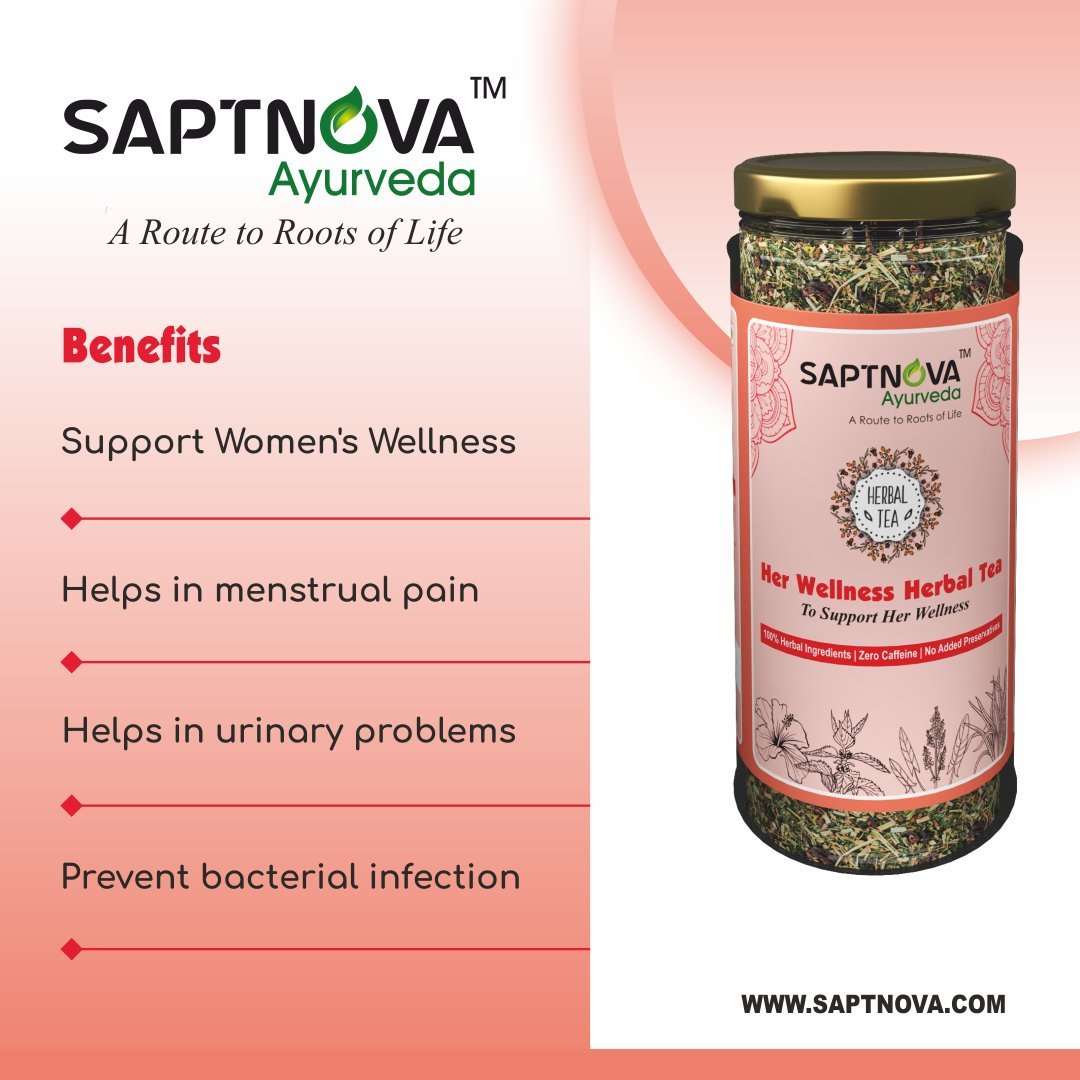 Her Wellness Herbal Tea 35 GM - SAPTNOVA