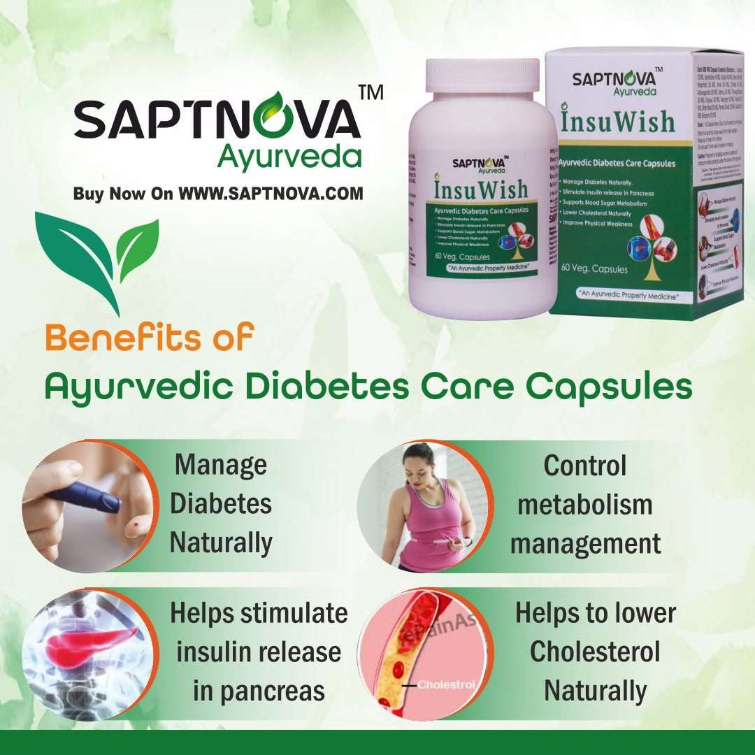 Saptnova InsuWish - 60 Capsules - SAPTNOVA