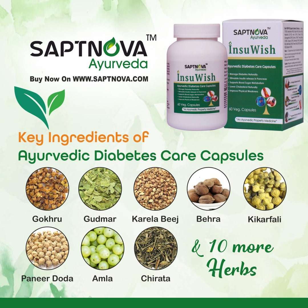 Saptnova InsuWish - 60 Capsules - SAPTNOVA