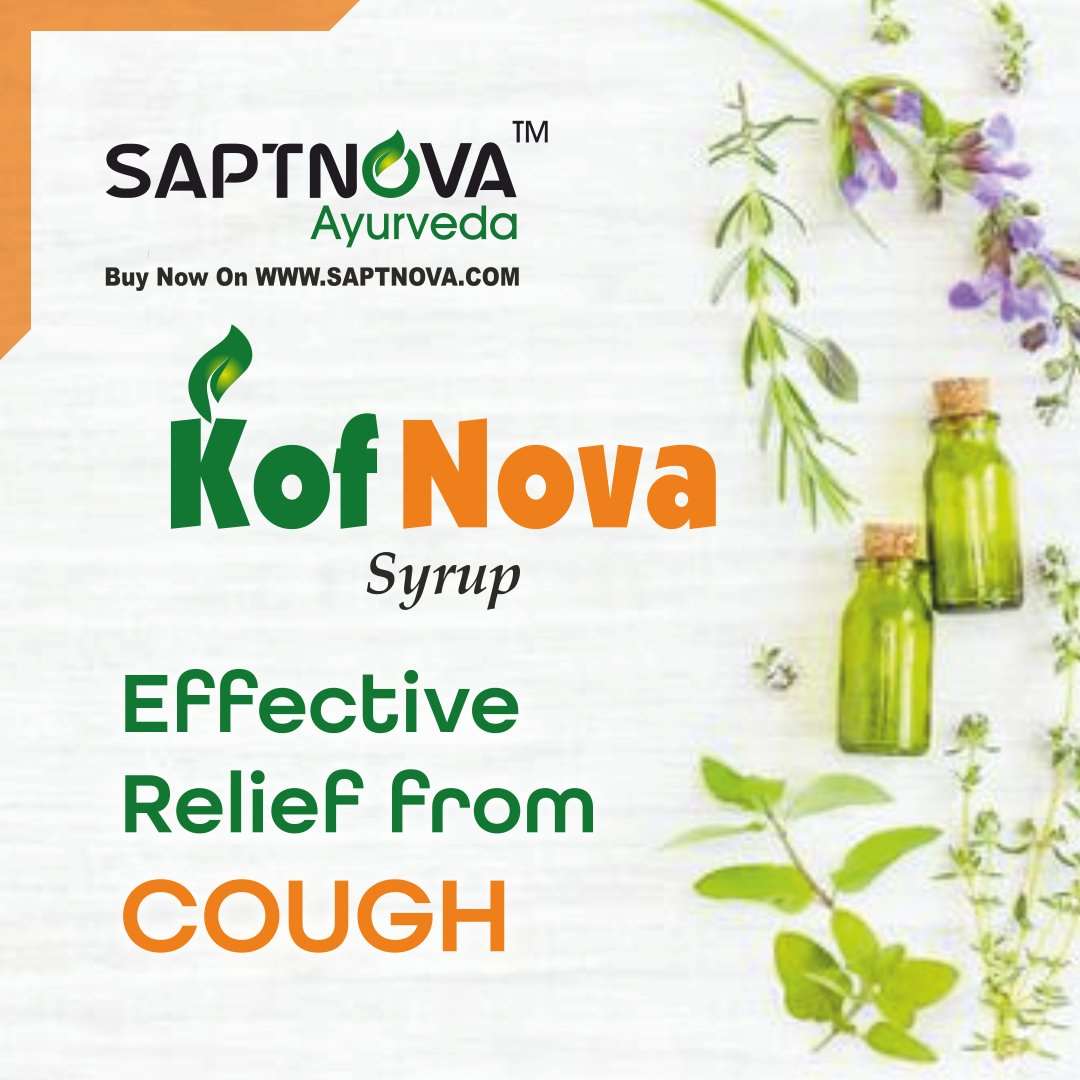 KofNova - Herbal Cough Syrup - 100 ML - SAPTNOVA