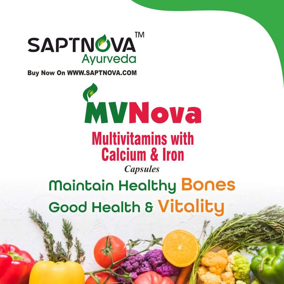 MVNova - Capsules for Multivitamin with Calcium & Iron - 1*60 - SAPTNOVA