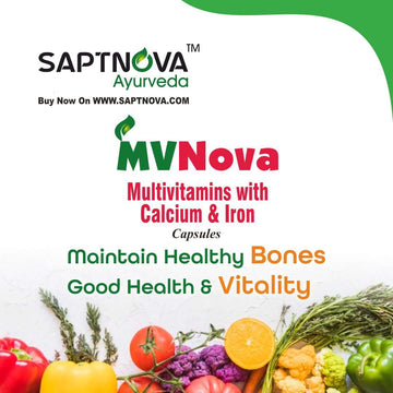 MVNova - Capsules for Multivitamin with Calcium & Iron - 1*60 - SAPTNOVA