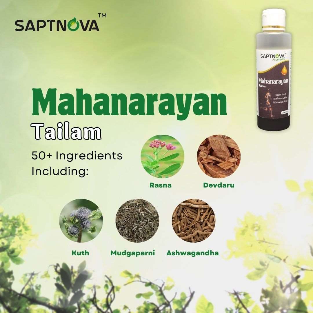 SAPTNOVA Mahanarayan Tailam 100 ML - SAPTNOVA